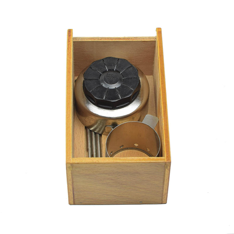 Ensemble de réchaud compact militaire tchèque d'origine, mini brûleur à combustible liquide vintage NEUF