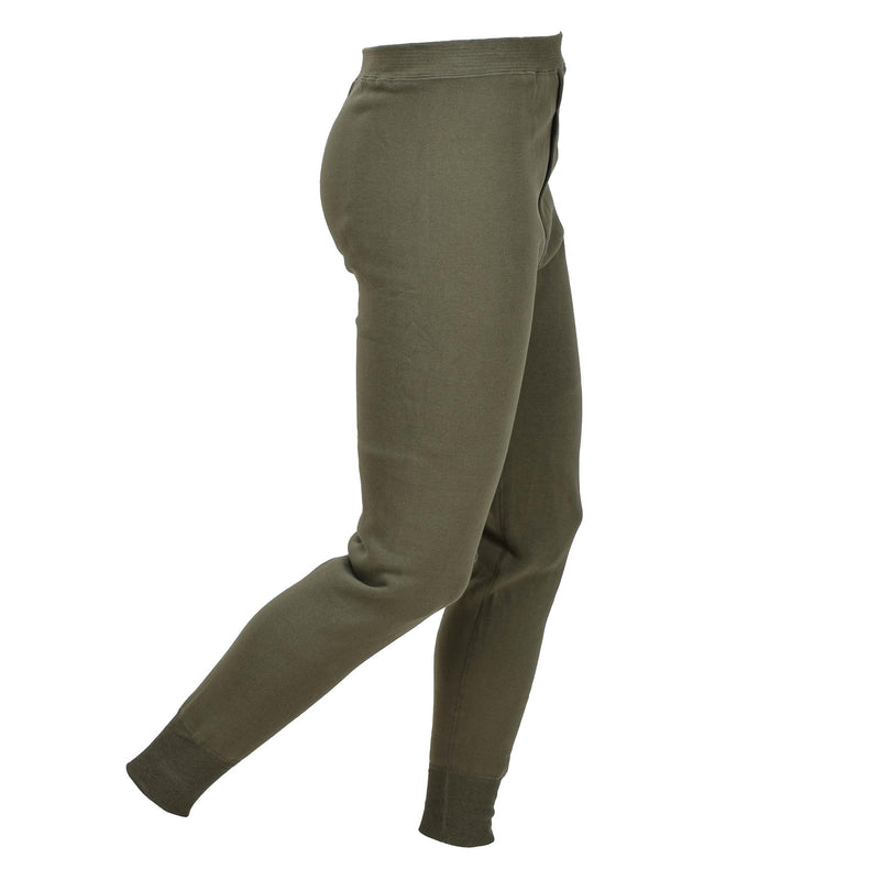Sous-vêtement thermique militaire français d'origine, pantalon chauffant pour temps froid, olive, NEUF
