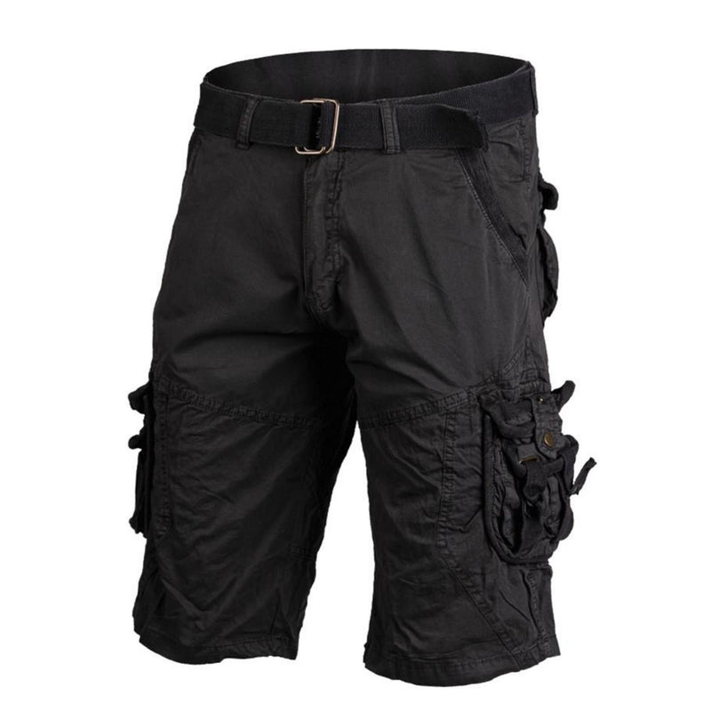 MIL-TEC-merk Duitsland Militaire stijl Black Cargo Shorts Prewashed Vintage Style