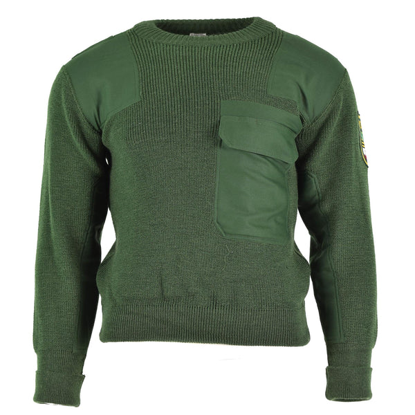 Véritable pull vert des troupes de l'armée allemande, pull militaire BDU, NEUF