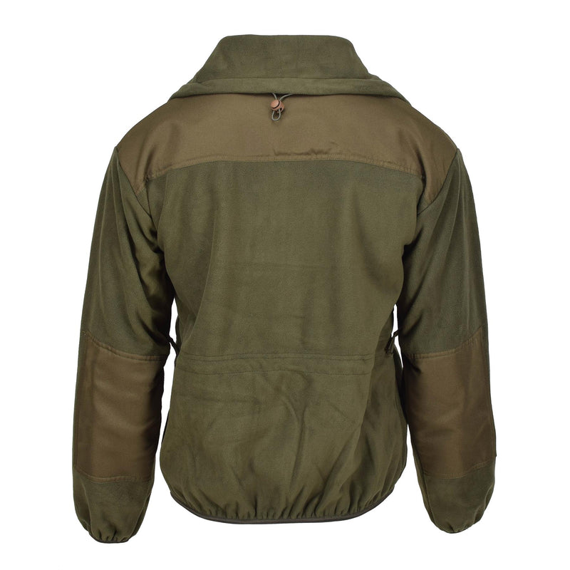 Blochl -merk Oostenrijkse militaire stijl fleece jas hoge nek vol ritssluiting ademend