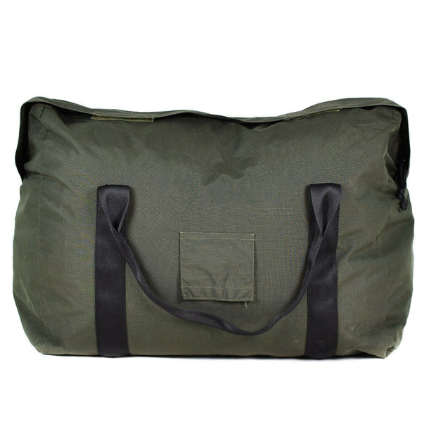 Echte Nederlandse leger Olive Sleeping Bag Carrier Pouch Pack Duffel Sack