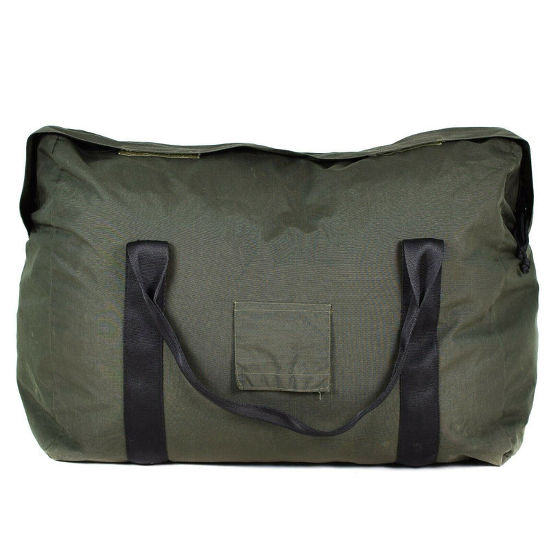Echte Nederlandse leger Olive Sleeping Bag Carrier Pouch Pack Duffel Sack