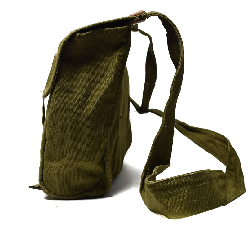 Sac de transport original de l'armée roumaine, étui à bandoulière vert pour surplus militaire