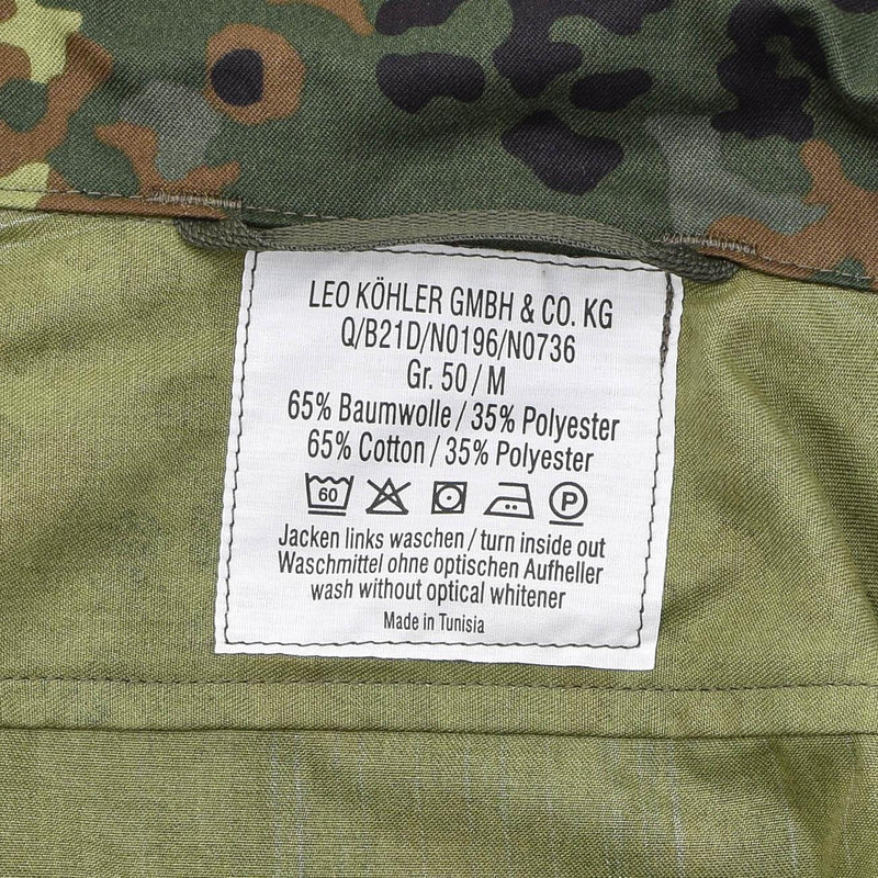 Leo Kohler Militaire gevecht Flecktarn Camo Tactical Shirts Army Forces Troops