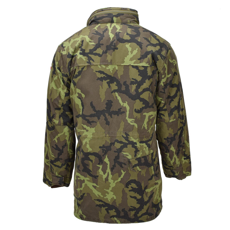 Originele Tsjechische militaire parka -stijl jas Linning Faux Fur M95 Camouflage