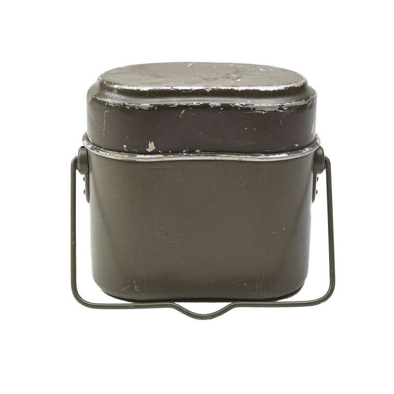 Ensemble de cuisine de camping et de randonnée en aluminium d'origine autrichienne militaire