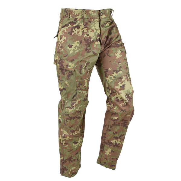 Pantalon de combat militaire italien authentique pour troupes de campagne, pantalon BDU vegetato ripstop