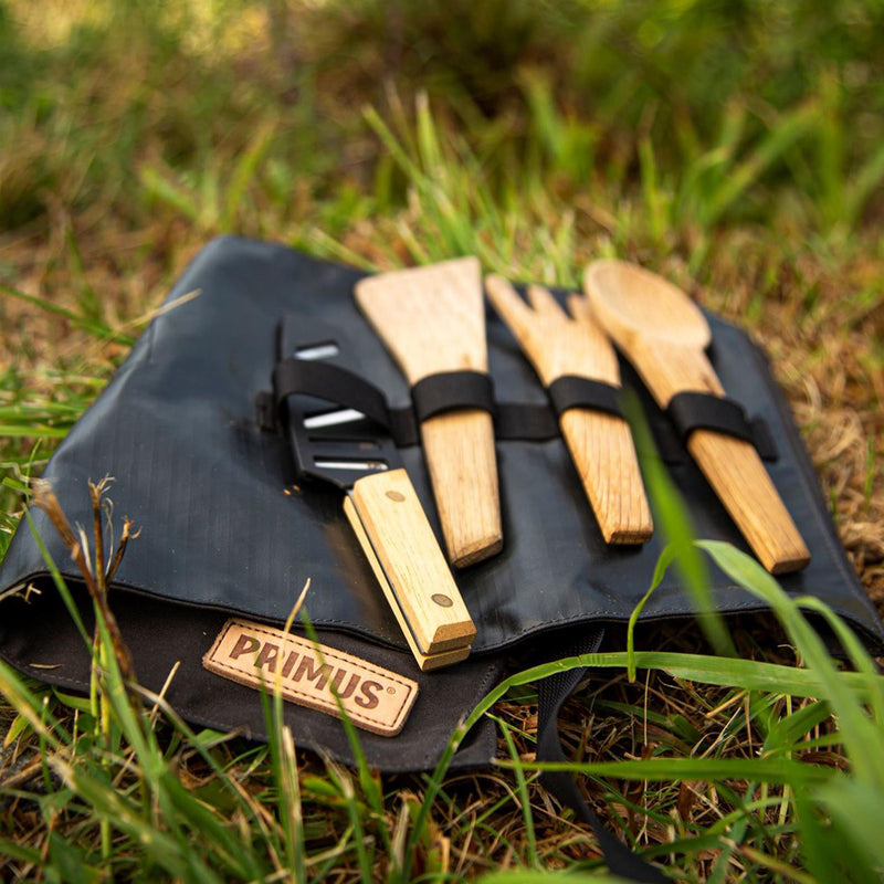 Primus Campfire Prep Set Outdoor Camping Utsil Kit Wandelmes Lepel Vork
