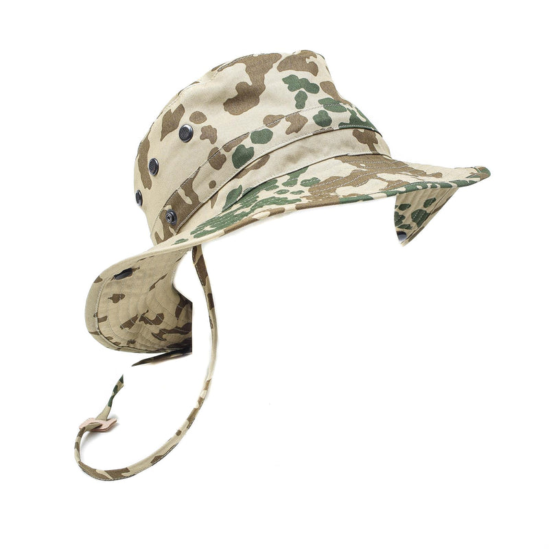 Origineel Duits leger tropische camo boonie hoed camping jagen buiten pet nieuw