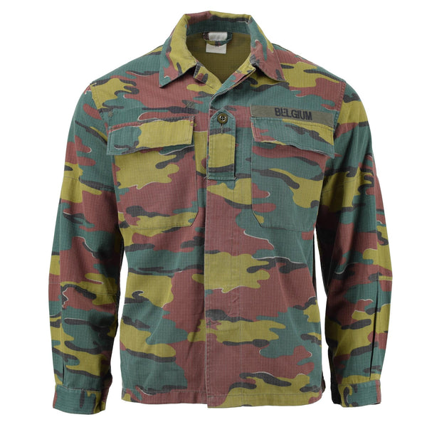 Echte Belgische leger gevecht veldhirt blouse rip stop militair overschot