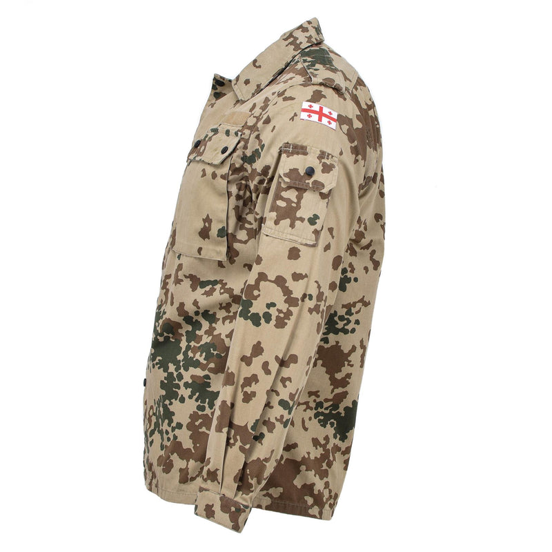 Chemisier de campagne authentique de l'armée géorgienne, chemises tactiques de terrain camouflage tropentarn