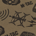 M-TAC microfleece nekbeschermer drone-patroon tactische buitensjaal bruin