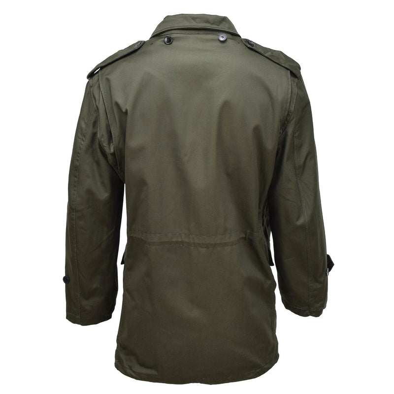 Veste d'uniforme de campagne militaire grecque originale M65 parka de surplus de l'armée olive NEUF