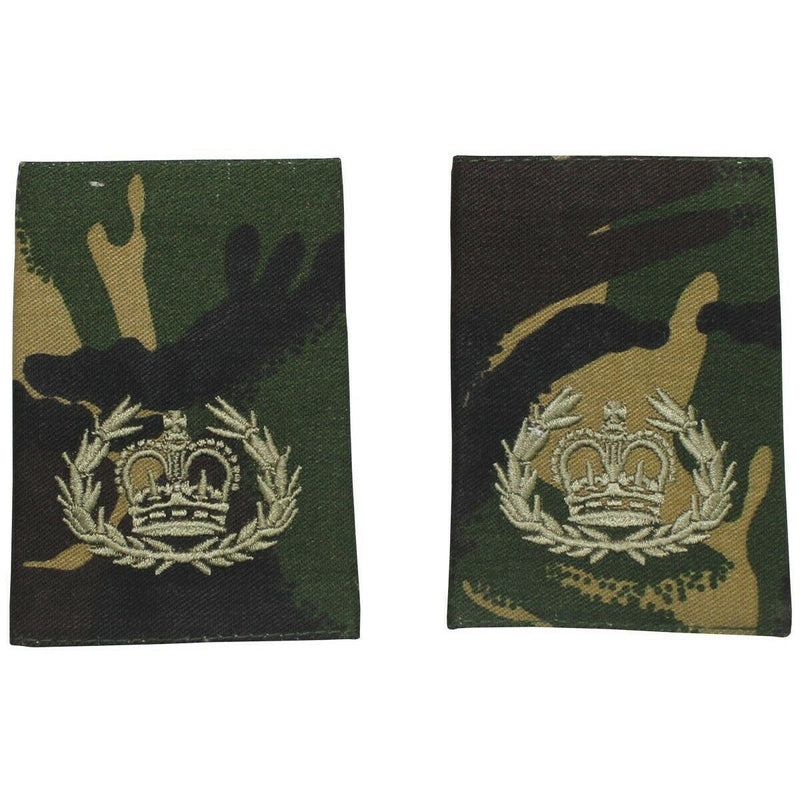 Echte Britse leger schouderlussen stoffen regiments quartermaster sergeant DMP