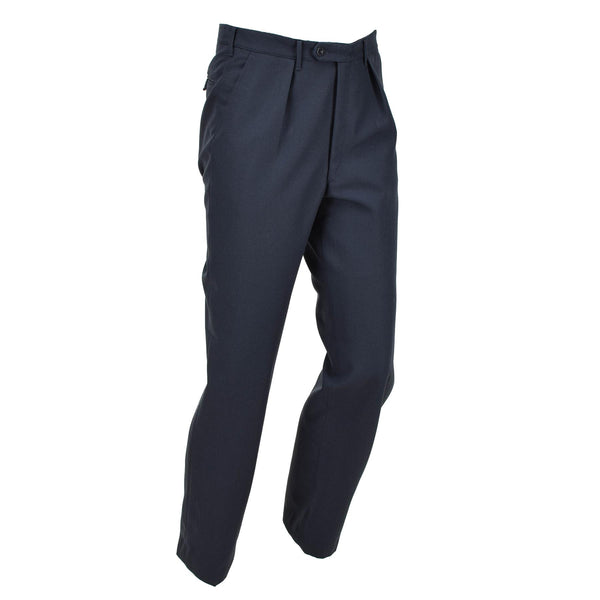 Originele Zweedse legerjurk Blue Pants Formele klassieke broek Uniform Zip Nieuw