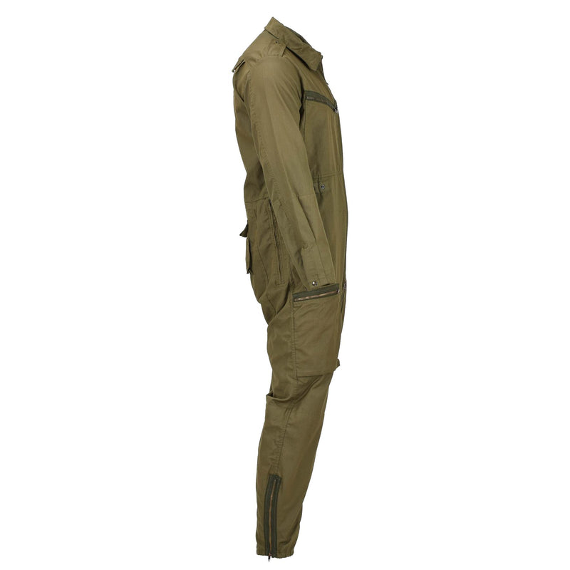 Combinaison de l'armée autrichienne originale verte Nomex résistante au feu