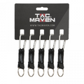 Pentagon Tactische 5 mm aluminium karabijnhaakclips 5-pack outdoor campingsleutelhanger
