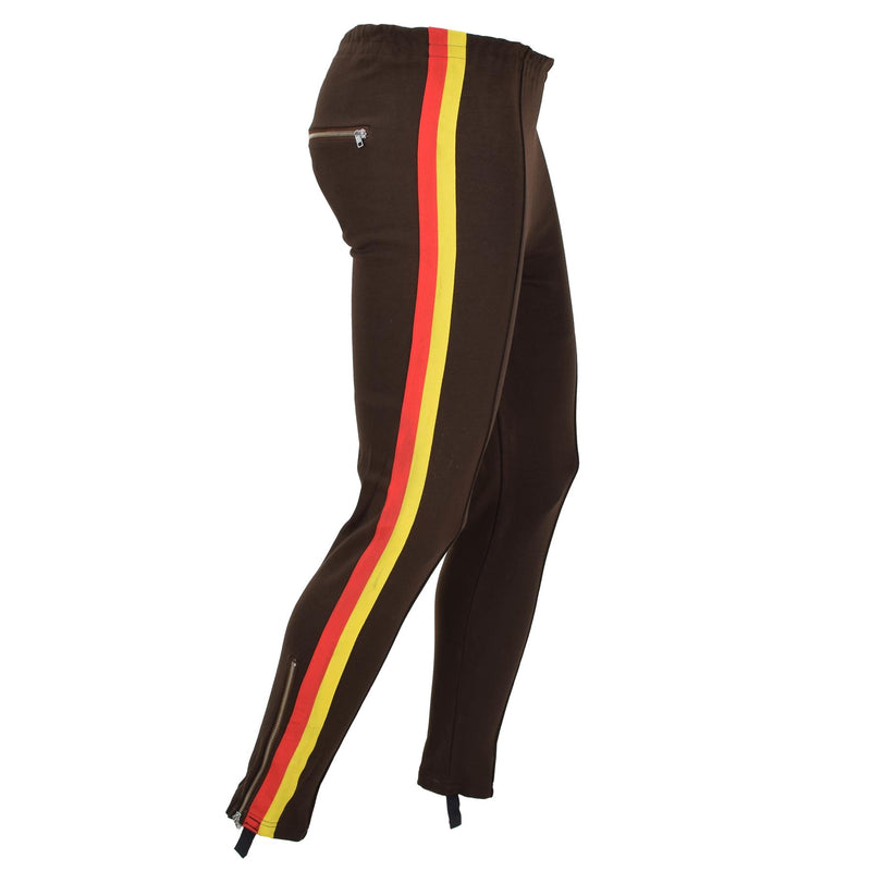 Origineel Duitse leger NVA Brown Sports Sweatpants Training Activewear broek