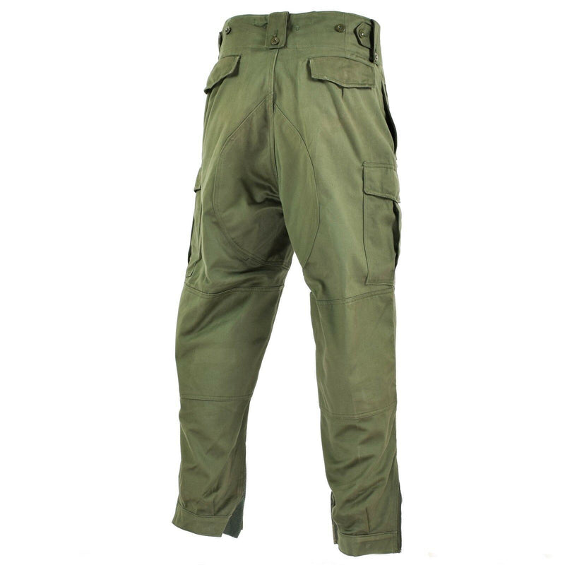Pantalon de combat de campagne d'origine de l'armée belge M65 pantalon militaire vert olive surplus