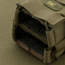 M-TAC Open dubbele magazijntas, antislip rubberen tactische cordura olijf