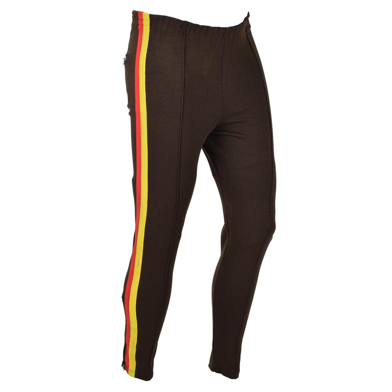 Origineel Duitse leger NVA Brown Sports Sweatpants Training Activewear broek