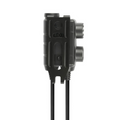 Earmor Dual PTT-adapter Kenwood Baofeng 2-pins bekabelde tactische headset zwart