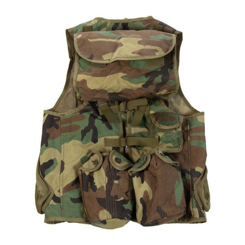 Origineel NAVO Tactical Vest Woodland Camouflage Multi -zakken Field Army Nieuw