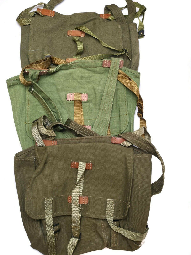 Sac à pain authentique de l'armée roumaine, surplus militaire, sac à dos en toile olive