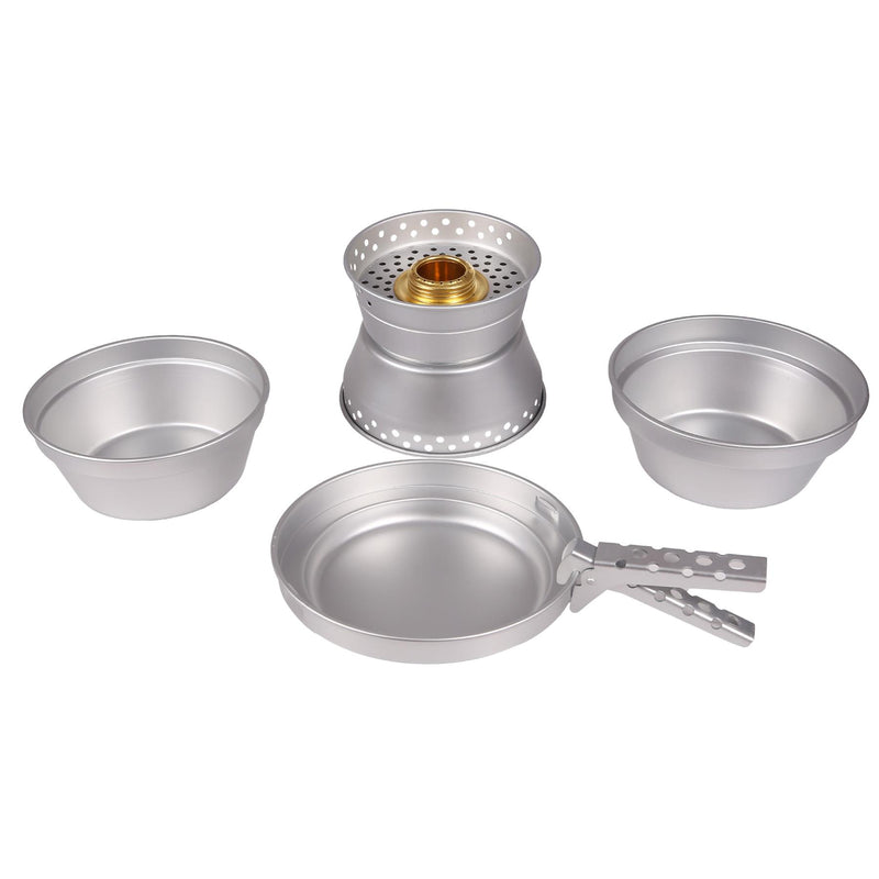 MIL-TEC aluminium kookkachel Set wandelkookgerei Compact Camping Pan Pot Bowl