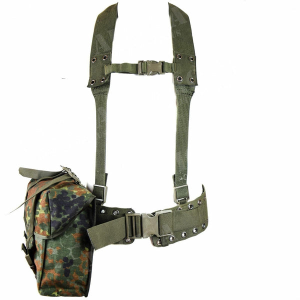 Origineel Duits legerwebbing rig-systeem 3 stuks tactische riem y-riem harnas