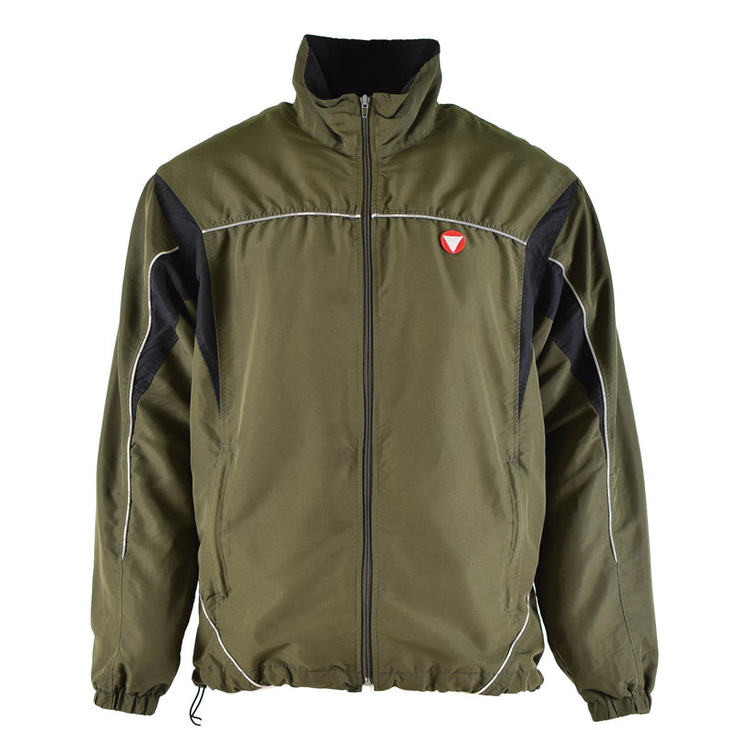 Echt Oostenrijkse leger training trainingspak top jas sport vintage od green