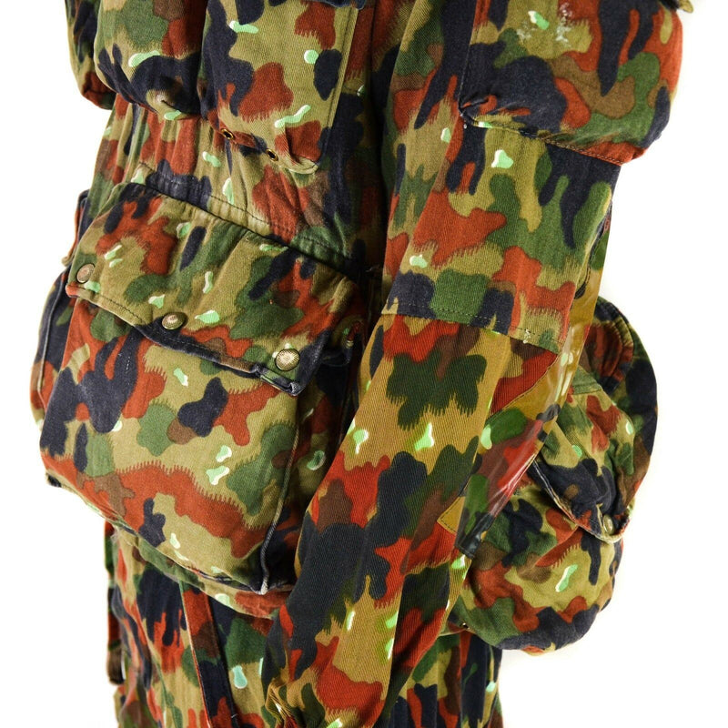 Echte Zwitserse legerjack M70 Alpenflage Camo Sniper Combat Hooded Parka