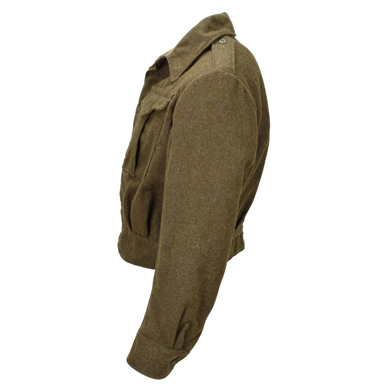 Original Grieks leger Eisenhower Ike Jacket Olive Wool Vintage Field Militair