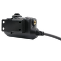 Earmor M52-KEN Adaptateur PTT Kenwood Baofeng Casque Radio Tactique Noir
