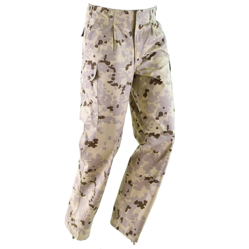 Pantalon de combat de campagne camouflage désert authentique de l'armée allemande, pantalon tropical NEUF