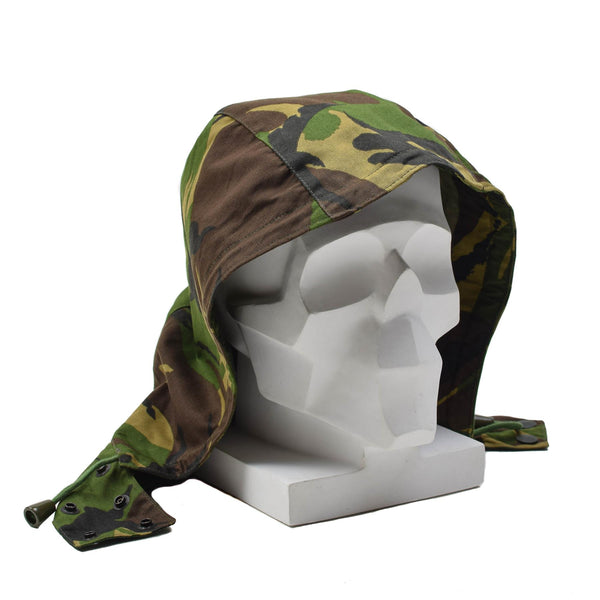 Parka militaire néerlandaise originale à capuche, camouflage d'hiver tactique DPM léger