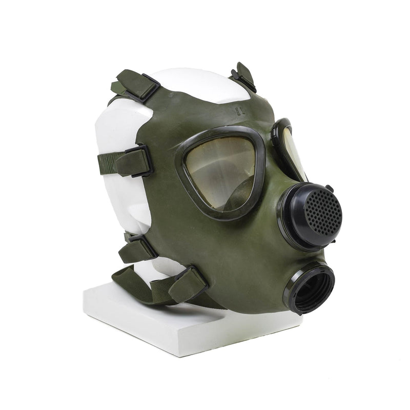 Masque à gaz roumain M74 respirateur NBC intégral vintage olive surplus militaire