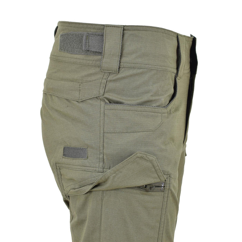 Short de style militaire de marque MFH bermuda en coton robuste ripstop olive uniforme NEUF