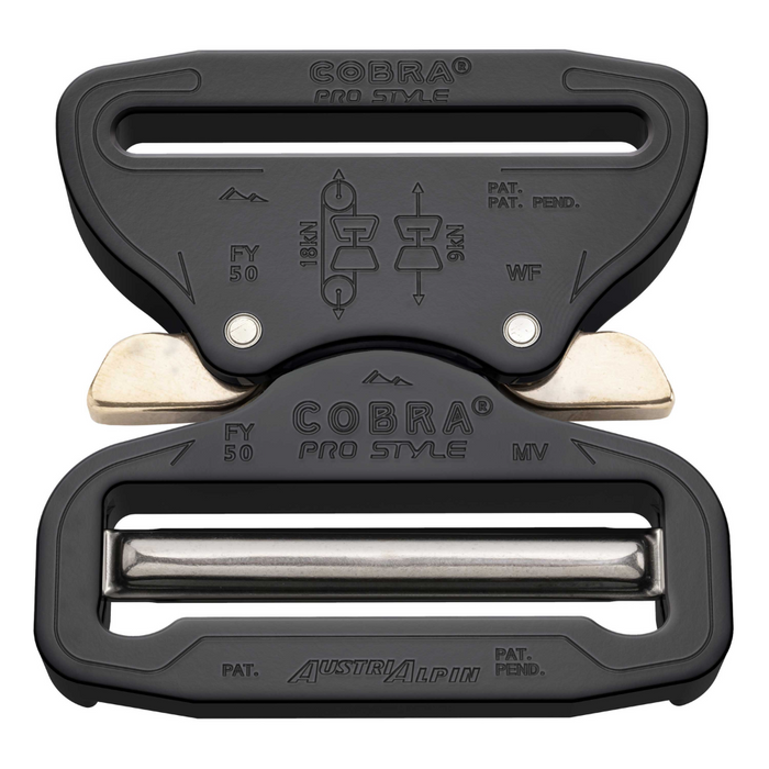 AustriAlpin Cobra Pro Style 50 mm gespriem XL Trigger Release Tabs Zwart