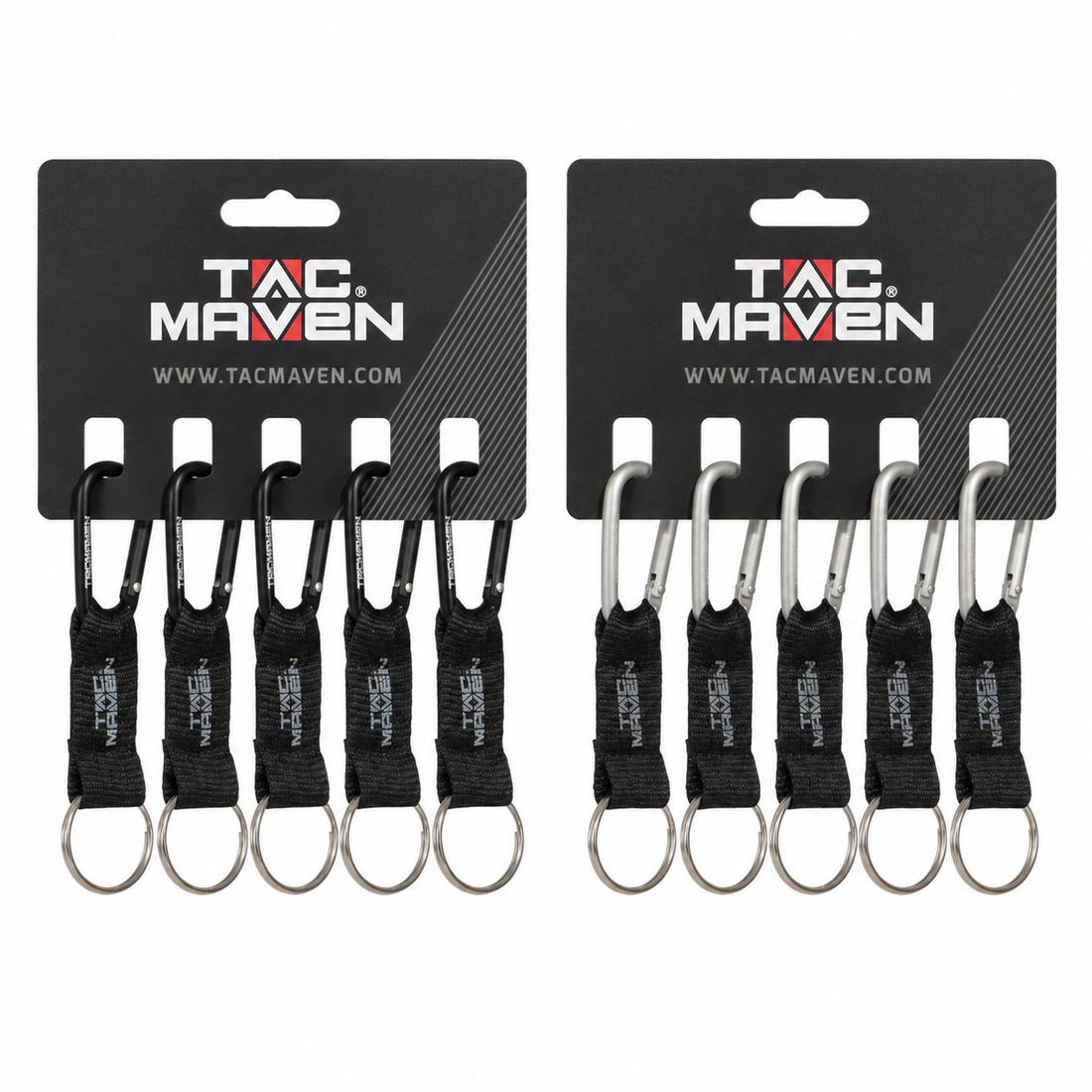 Pentagon Tactische 5 mm aluminium karabijnhaakclips 5-pack outdoor campingsleutelhanger