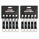 Pentagon Tactische 5 mm aluminium karabijnhaakclips 5-pack outdoor campingsleutelhanger