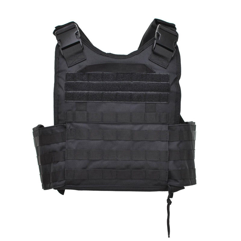 Gilet porte-plaque de défense tactique MIL-TEC, équipement de combat, système noir