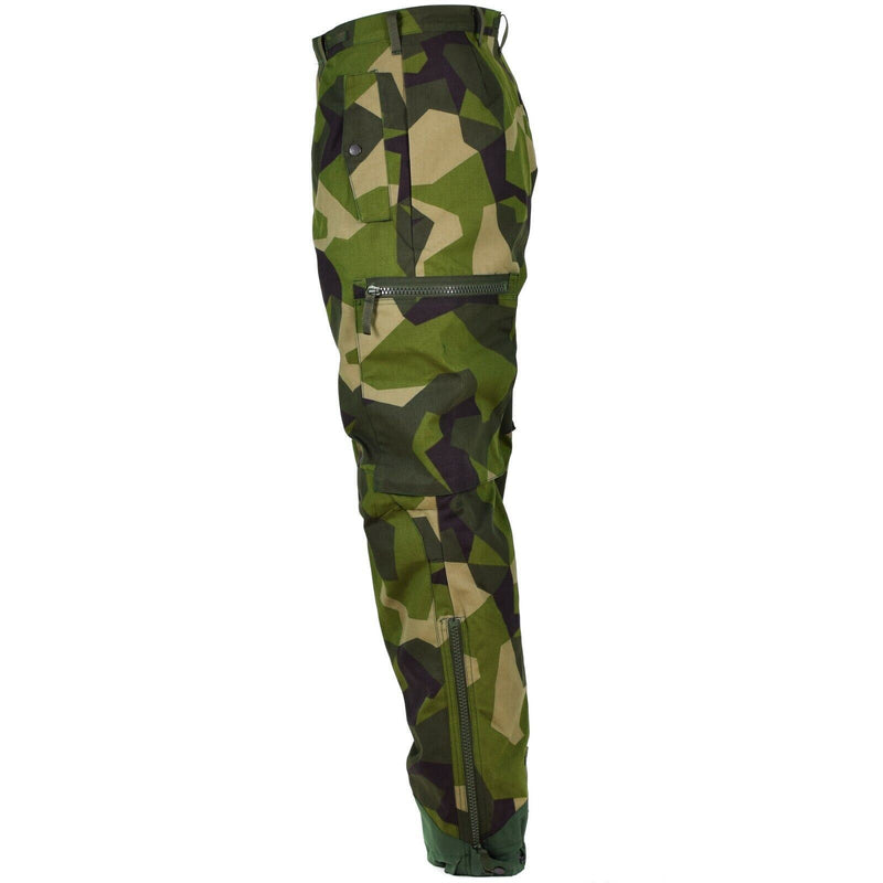 Origineel Zweeds leger m90 broek splinter camouflage veld gevechten broek nieuw