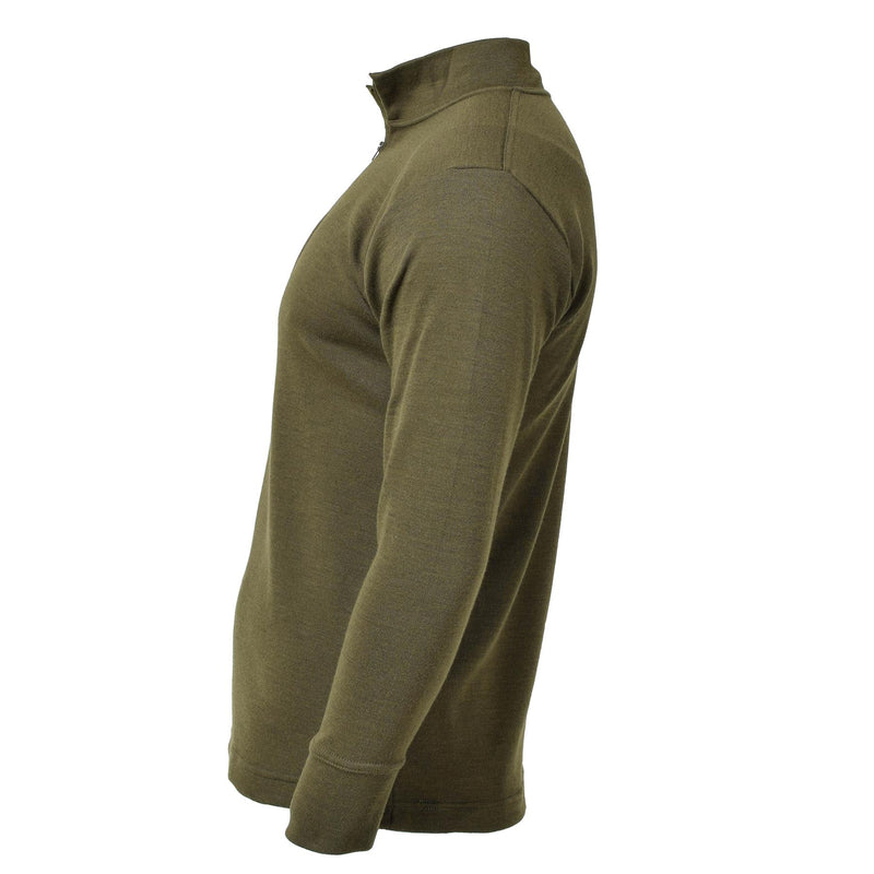 Origineel Italië militair shirt ritssluiting onder de lichte lichtgewicht ademende olijf