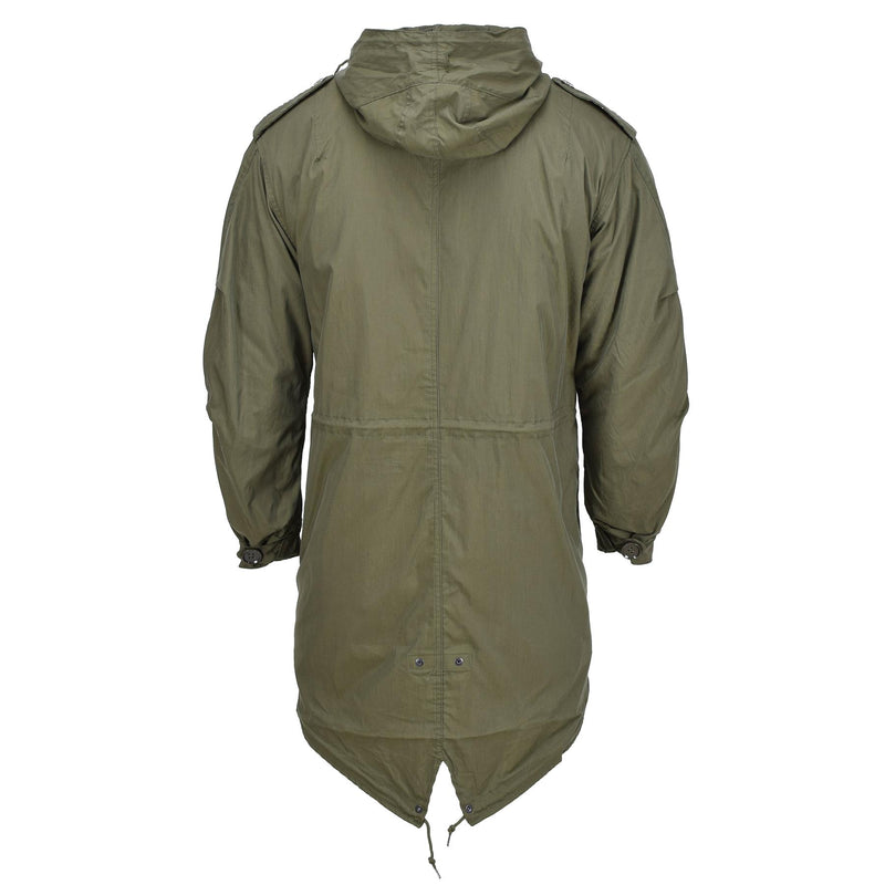 Parka à capuche style militaire américain MIL-TEC M51 doublure amovible matelassée olive NEUF