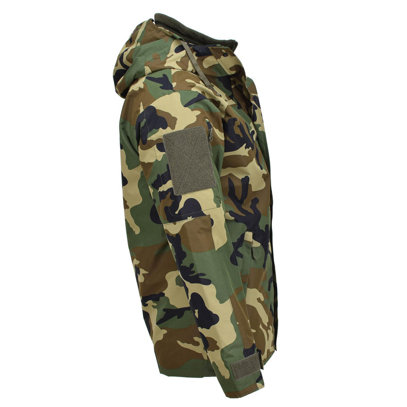Veste d'hiver doublée style militaire GEN II MIL-TEC Parka softshell camouflage boisé