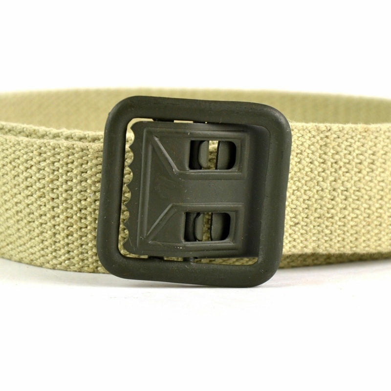 Echt Frans leger Militaire canvas riem Webbing Army broek Sand Khaki
