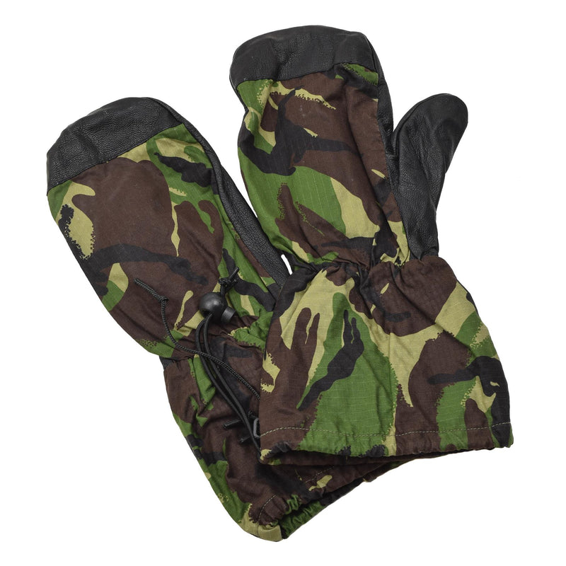 Echte Britse militaire wanten lederen palmgreep dpm camouflage ripstop handschoenen
