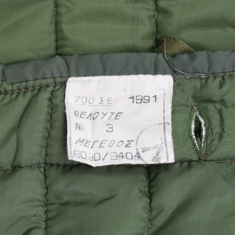 Origineel Grieks leger M65 voeringjack gewatteerd warme militaire jas met groen